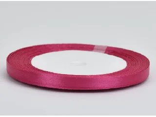 Szatén szalag 6 mm-es 22 méter/tekercs – magenta