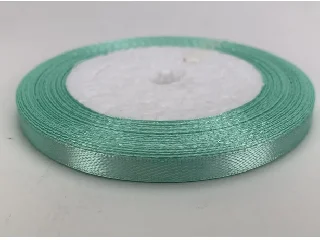 Szatén szalag 6 mm-es kb. 22 méter - menta