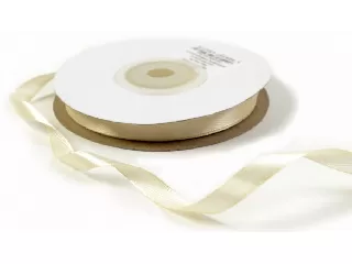 Szatén szalag 6 mm-es 22 méter/tekercs krém