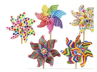 Szélforgó fapálcás 