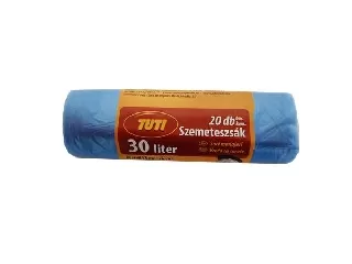 Szemeteszsák, 30 l, 20 db, TUTI