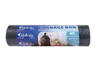 Szemeteszsák, 60 l, 10 db, VICTORIA FACILITY