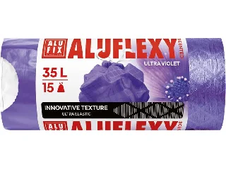 Szemeteszsák, zárószalagos, LDPE, illatosított, 35 l, 15 db, 53x53 cm, 20 µ, ALUFIX
