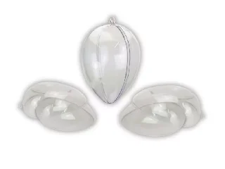 Szétválasztható műanyag tojás forma 9cm 5db/csomag