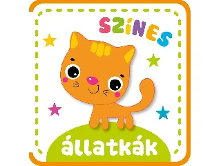 SZÍNES ÁLLATKÁK - SZIVACSKÖNYV