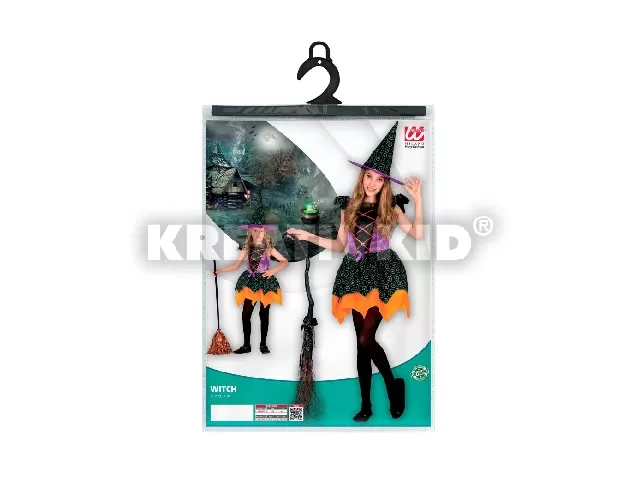 Színes boszi jelmez 116-os