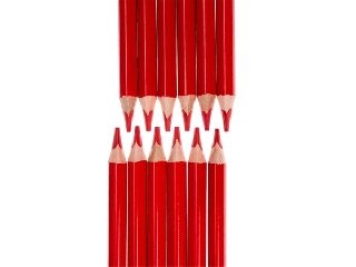 Színes ceruza, háromszögletű, jumbo, NEBULO, piros 1 darab 
