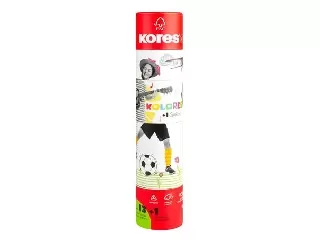 Színes ceruza készlet, háromszögletű, 1 grafittal, 1 hegyezővel, KORES 