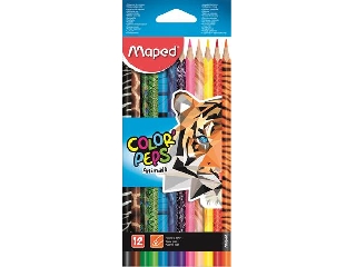 MAPED: Color Peps Animal színes ceruza készlet - háromszögletű, 12 db