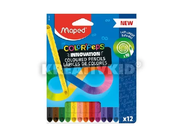 Színes ceruza készlet, háromszögletű, MAPED