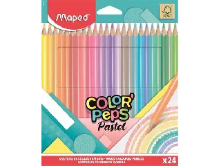 Színes ceruza készlet, háromszögletű, MAPED 