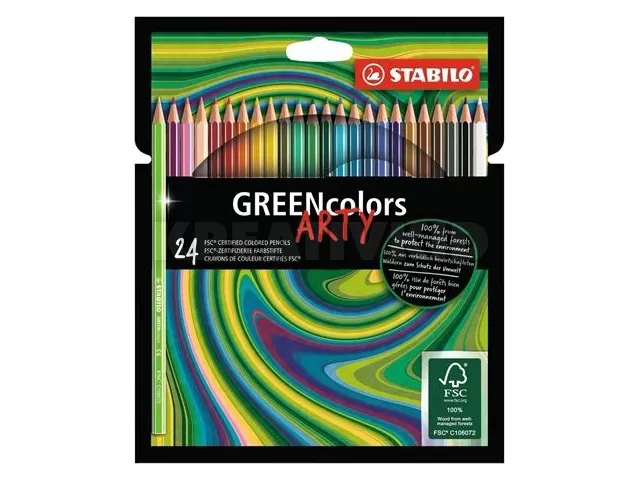 Színes ceruza készlet, hatszögletű, STABILO 