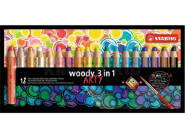 Színes ceruza készlet, kerek, vastag, STABILO 