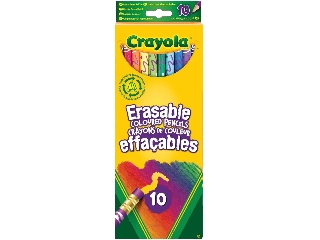 Radírvégű színes ceruza, 10db