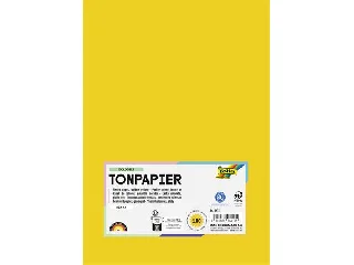 Színes papír, A4, 130 g, 100 lap, FOLIA, aranysárga