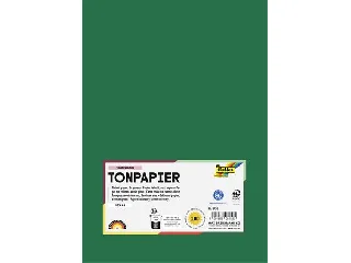 Színes papír, A4, 130 g, 100 lap, FOLIA, fenyőzöld