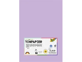 Színes papír, A4, 130 g, 100 lap, FOLIA, halvány orgonalila
