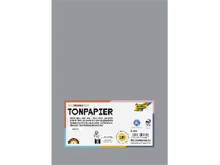 Színes papír, A4, 130 g, 100 lap, FOLIA, kőszürke