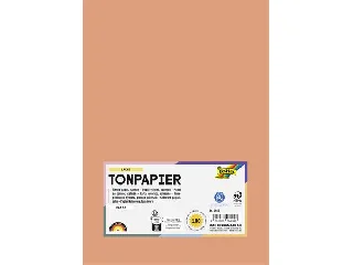 Színes papír, A4, 130 g, 100 lap, FOLIA, lazac