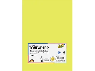 Színes papír, A4, 130 g, 100 lap, FOLIA, limezöld