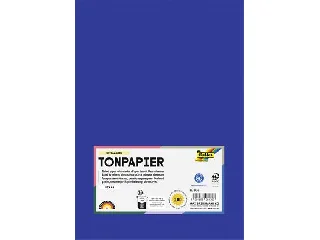 Színes papír, A4, 130 g, 100 lap, FOLIA, mélykék