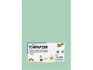 Színes papír, A4, 130 g, 100 lap, FOLIA, menta