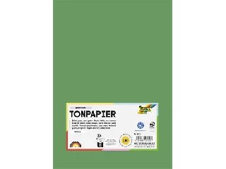 Színes papír, A4, 130 g, 100 lap, FOLIA, mohazöld