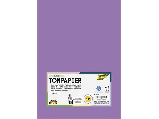 Színes papír, A4, 130 g, 100 lap, FOLIA, sötét orgonalila
