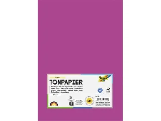 Színes papír, A4, 130 g, 100 lap, FOLIA, sötét rózsaszín
