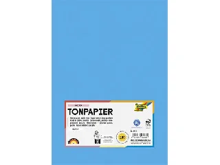 Színes papír, A4, 130 g, 100 lap, FOLIA, tengerkék