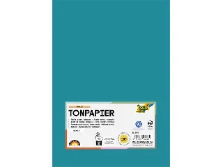 Színes papír, A4, 130 g, 100 lap, FOLIA, türkiz