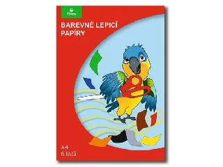 Színes papír, A4 , öntapadó, 8 lap, STEPA, vegyes színek