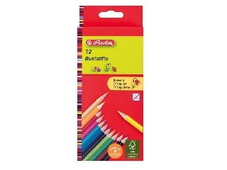 Herlitz színes ceruzák - 12 db - háromszögű