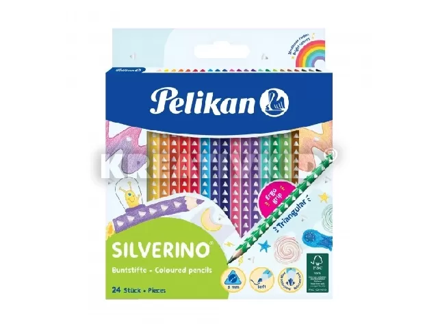 Színesceruza / 24 szín Silverino