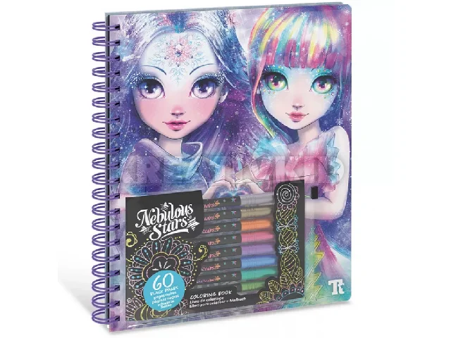 Színező fekete lapokkal, metál- Isadora