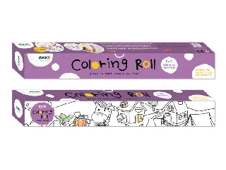 Színező tekercs, öntapadó, 31x355 cm, STICK N, vidám falu