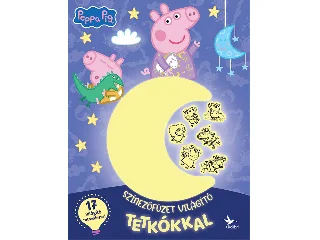 SZÍNEZŐFÜZET VILÁGÍTÓ TETKÓKKAL - PEPPA MALAC