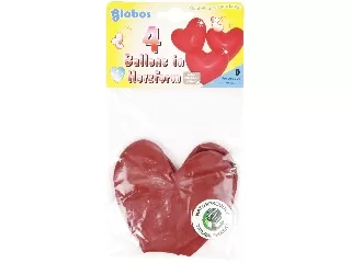 Szív alakú nagy lufi, 4 db