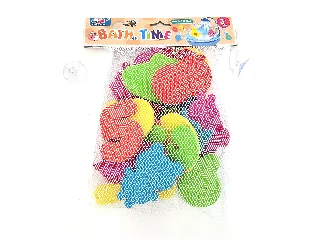 Szivacs fürdőjáték hálóban, számok és cicák, 25 db