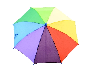 Szivárvány színű esernyő, 4 féle