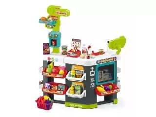 Szupermarket játékszett, zöld - 93 db-os