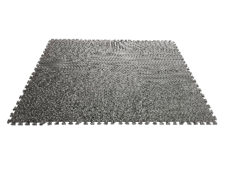 Szürke tornaszőnyeg, 60x60 cm, 6 db /csomag