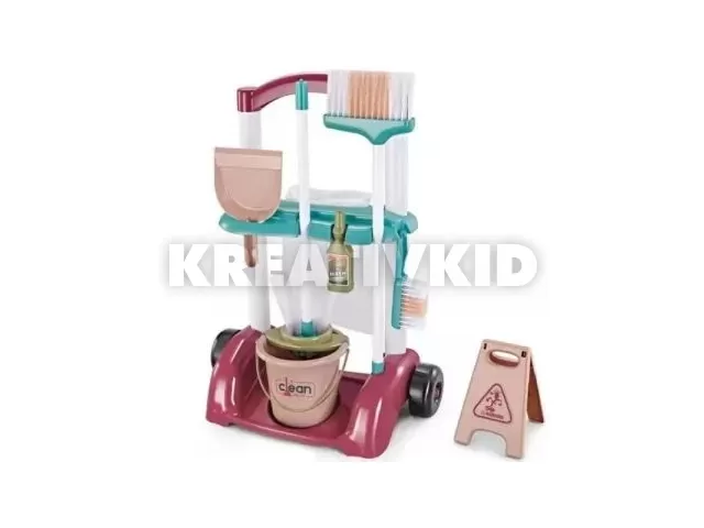 Takarító kocsi szett - 13 db-os