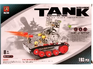 Tank 193 darabos fém építőjáték