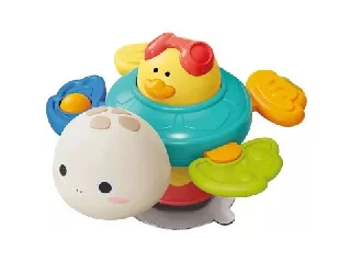 Tapadókorongos teknősbéka fürdőjáték hanggal – 15 cm