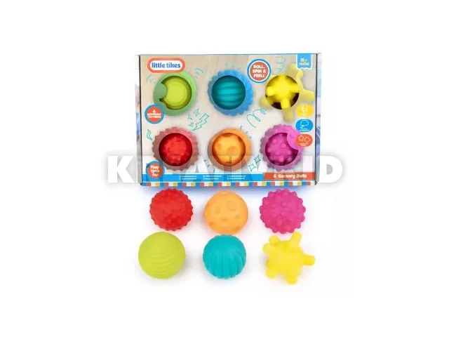 Tapintásfejlesztő színes labdák - 6 db-os szett