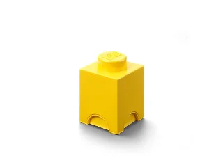 Tárolódoboz, szögletes, LEGO, sárga