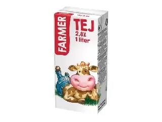 Tartós tej, dobozos, 2,8%, 1 l, FARMER