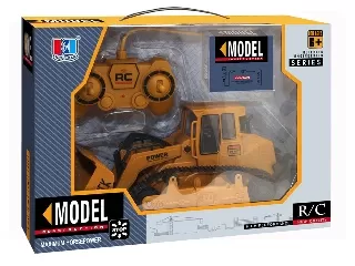 Távirányítós buldózer, 27 MHz, 5 csatorna, akku