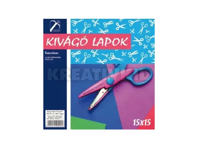 T-Creativ: Kivágólap - 15x15 cm-es, 10 lapos